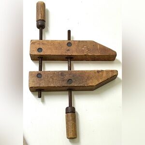 Early 20th Century Vtg Cincinnati Tool Company Dual Rod Manual Adjusting Clamp
